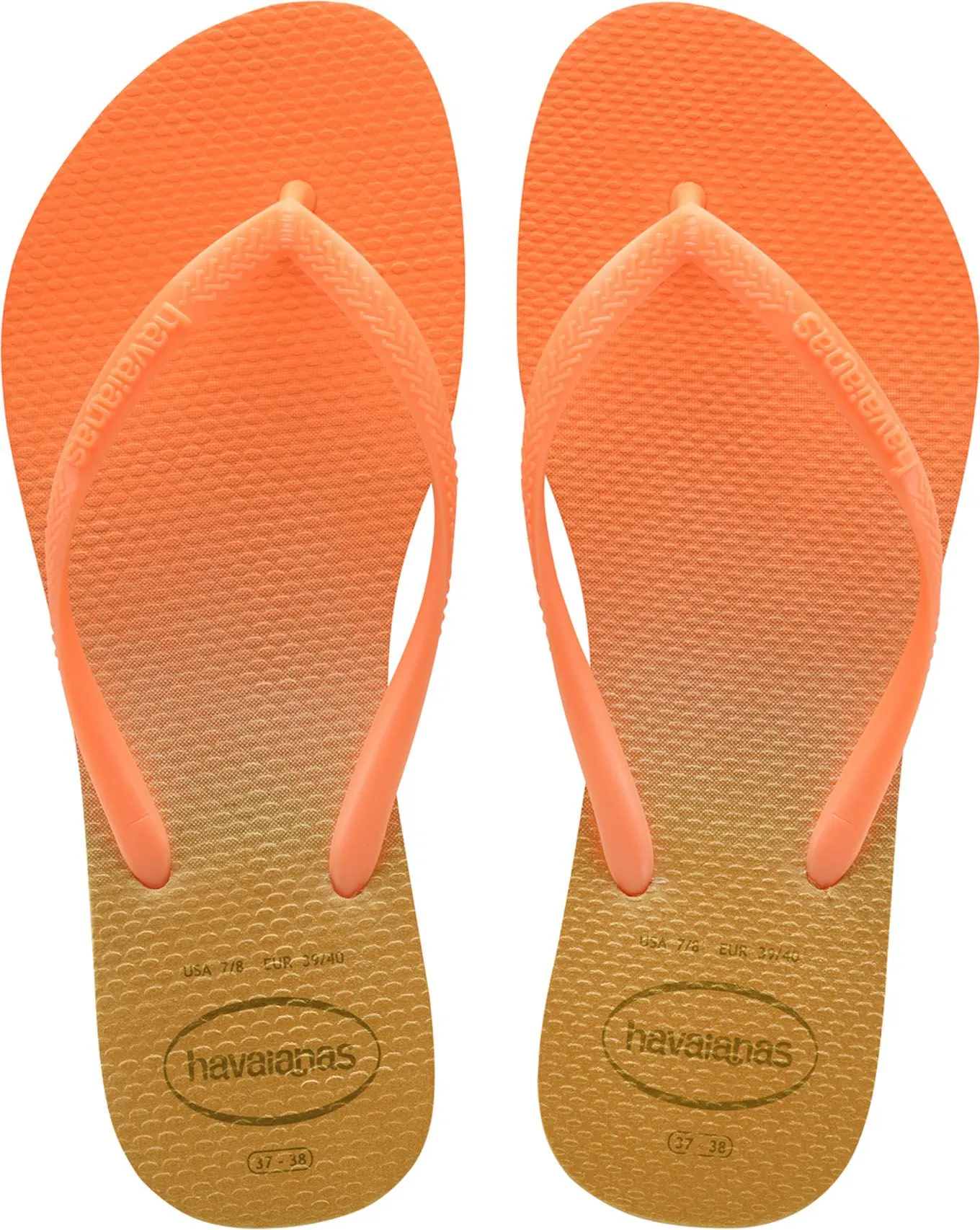 Havaianas - Slim Fit Gradient Fluo - Orange/Brown