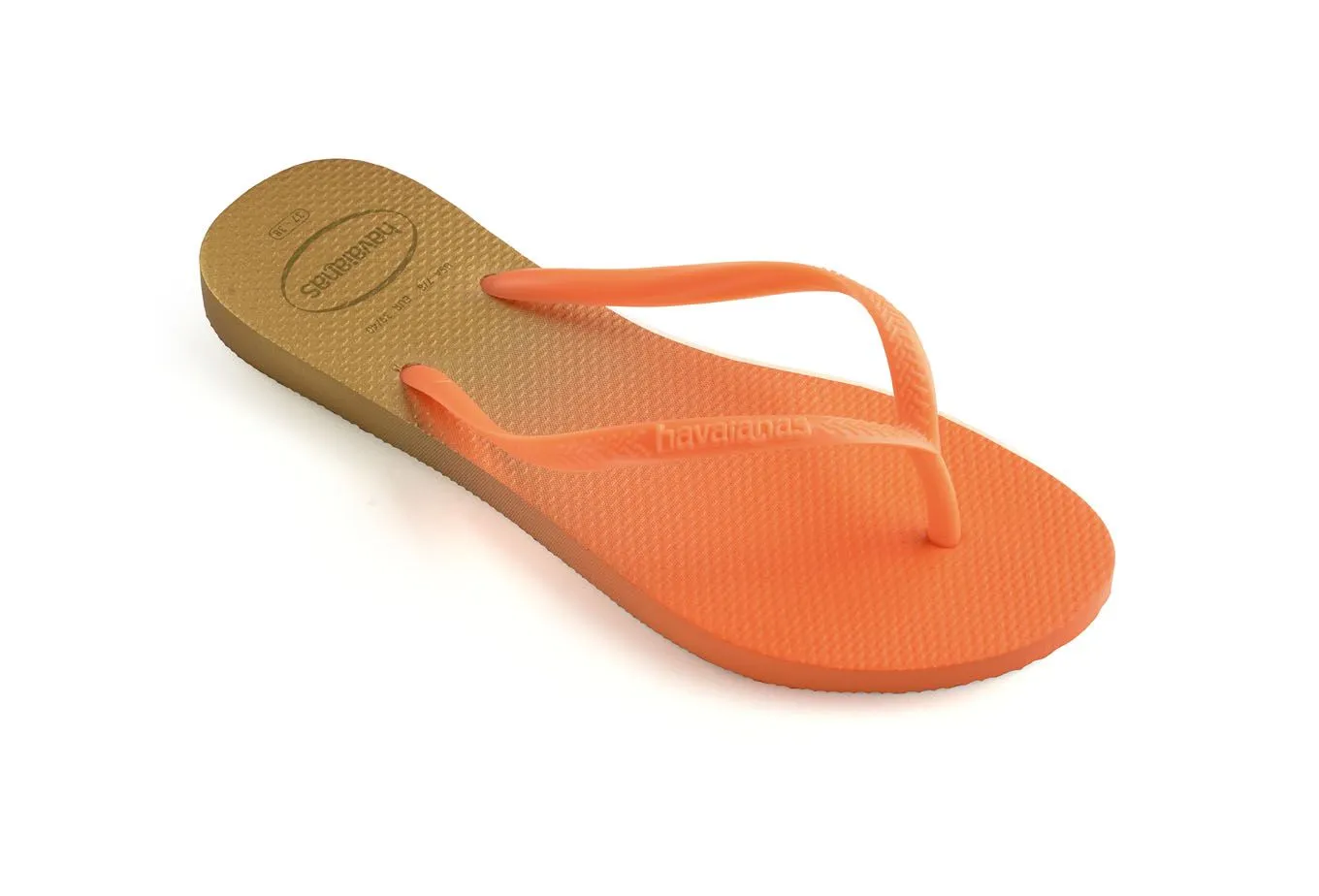 Havaianas - Slim Fit Gradient Fluo - Orange/Brown