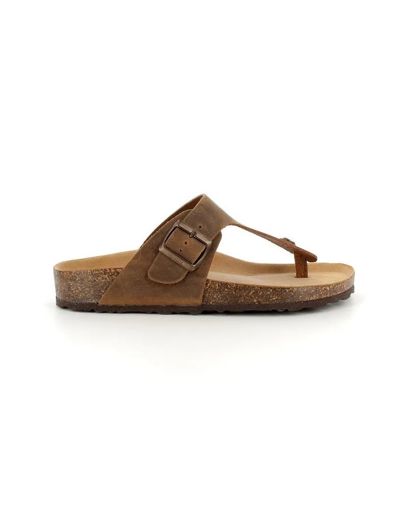 IGI&CO 1639033 sandali bio infradito fibbia uomo pelle marrone