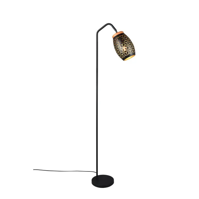 Illuminazione Reality Bidar Lampada da terra Nero-Oro, 1-Luce