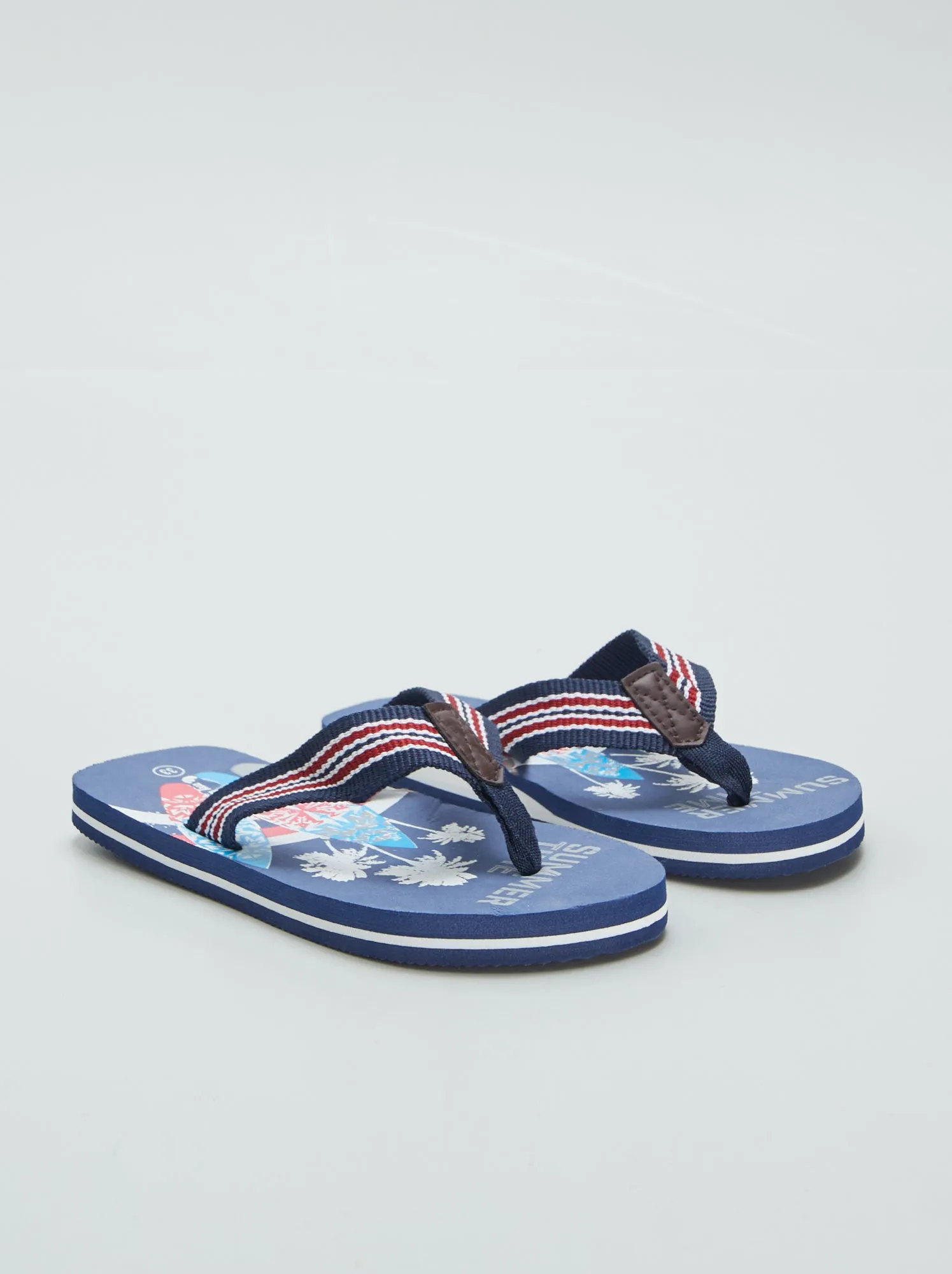 Infradito con stampa surf - blu