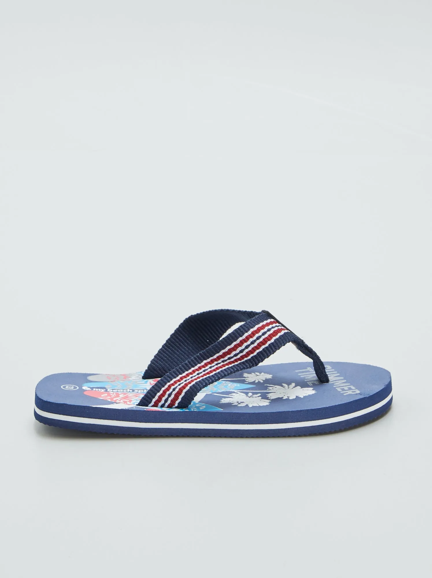 Infradito con stampa surf - blu