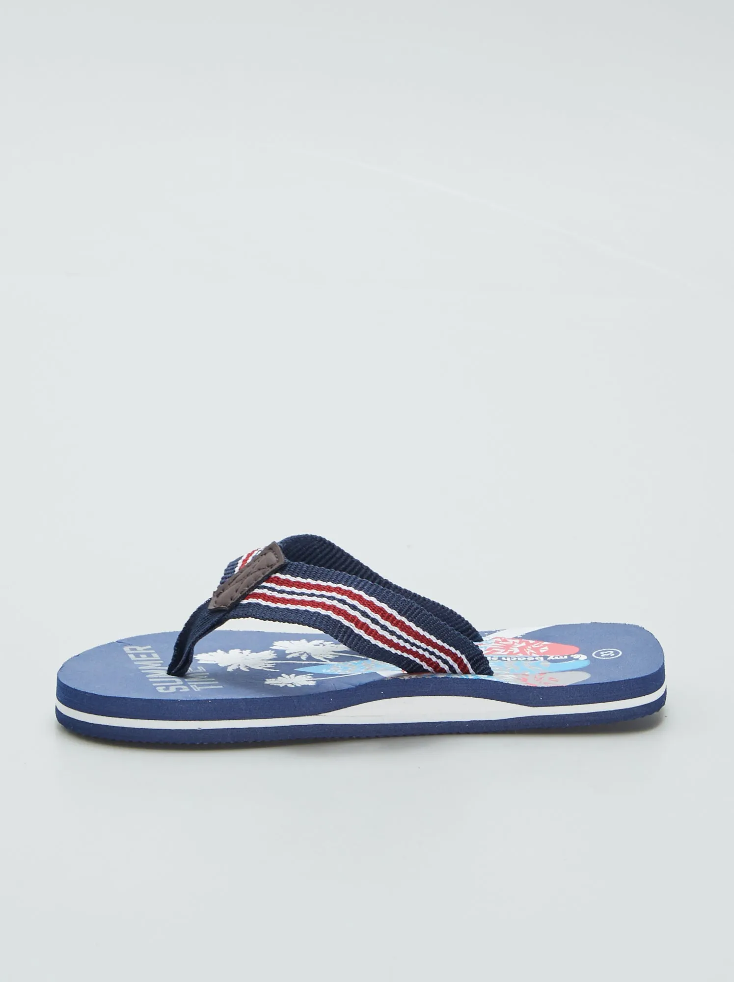 Infradito con stampa surf - blu