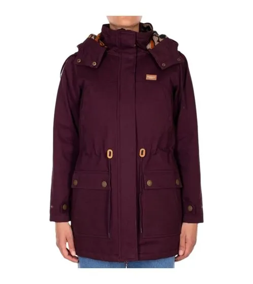 iriedaily Koerte Nightfall parka invernale alla moda giacca invernale da donna vegana in cotone biologico 961D120-295 rosso vino