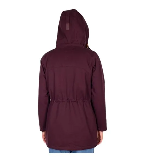 iriedaily Koerte Nightfall parka invernale alla moda giacca invernale da donna vegana in cotone biologico 961D120-295 rosso vino