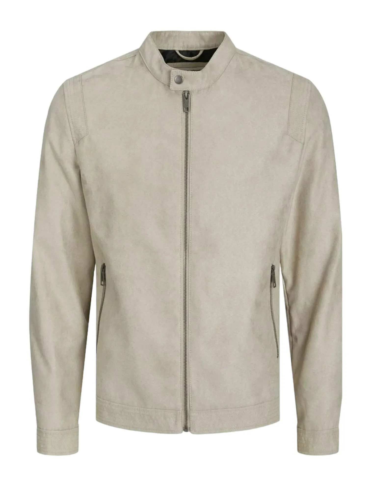 Jack&Jones giubbino biker in suede beige