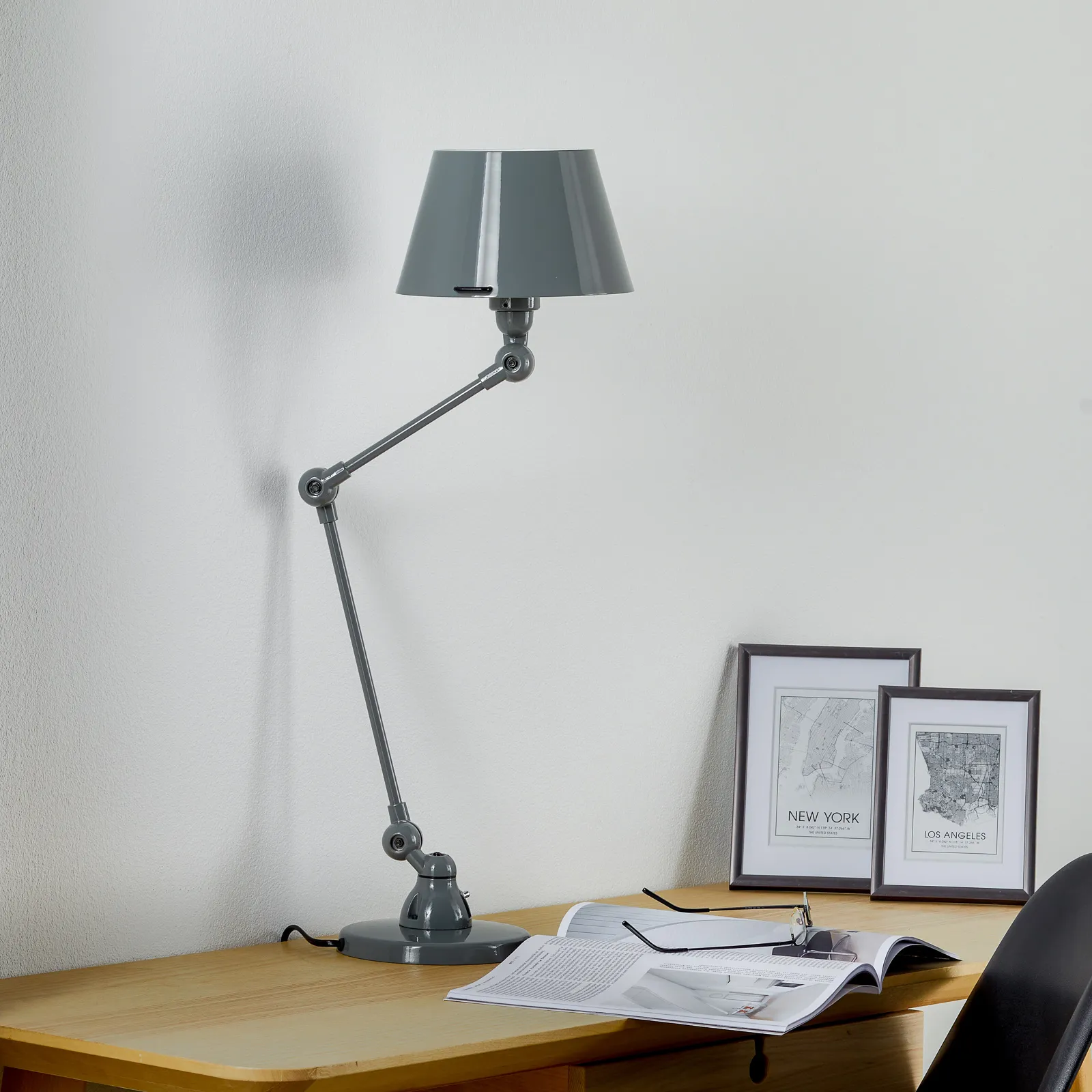 Jieldé Aicler AID373 lampada da tavolo grigia