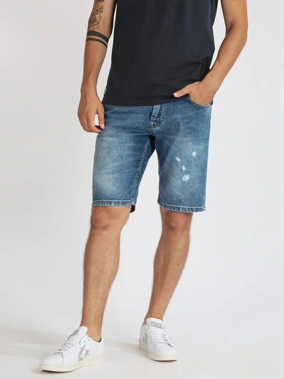Johnny Looper Bermuda en jean homme