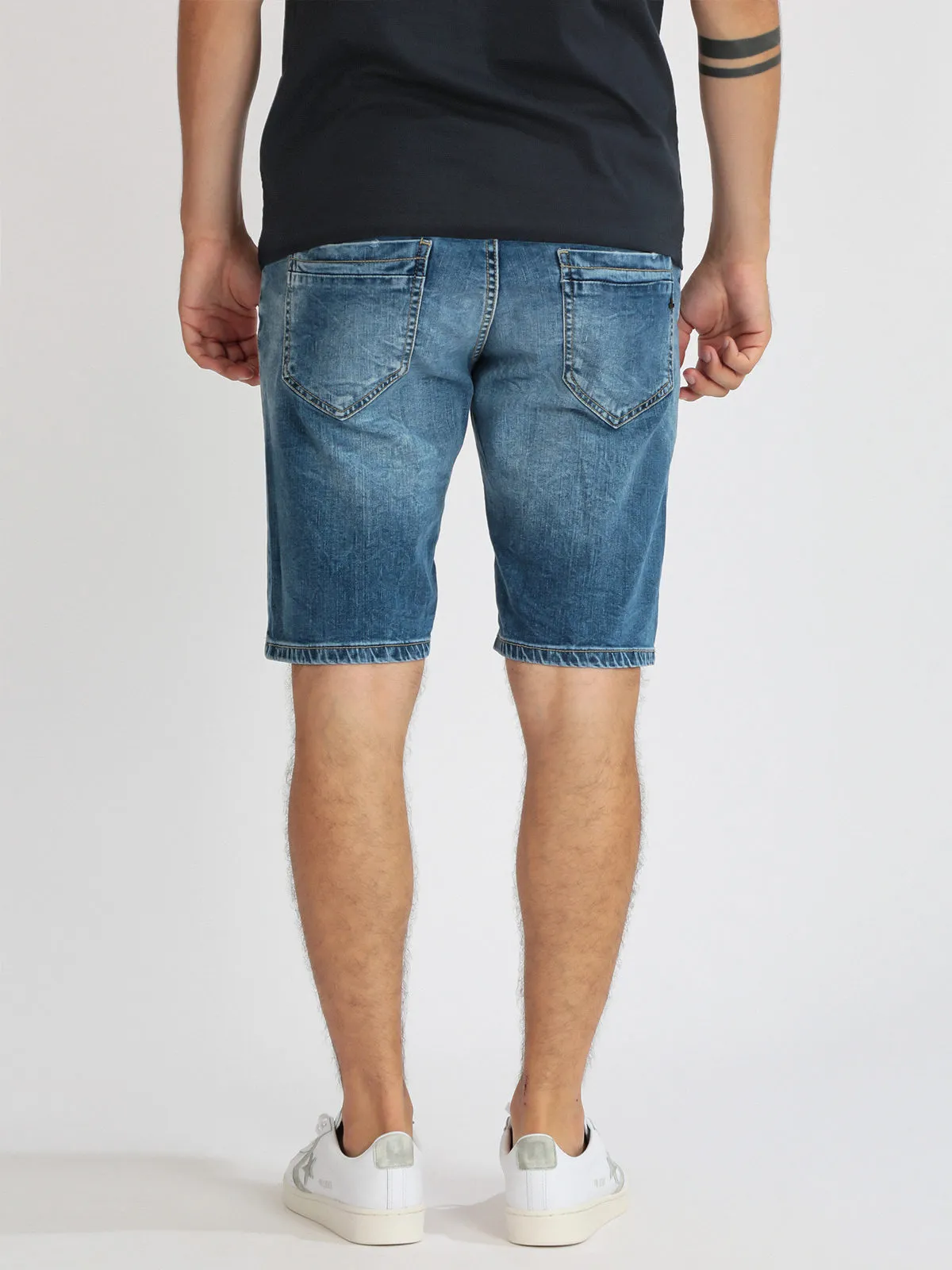 Johnny Looper Bermuda en jean homme