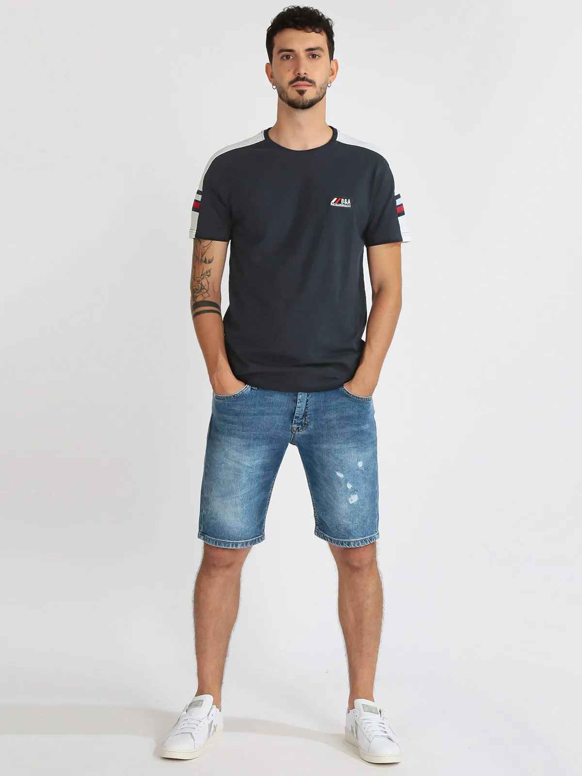 Johnny Looper Bermuda en jean homme