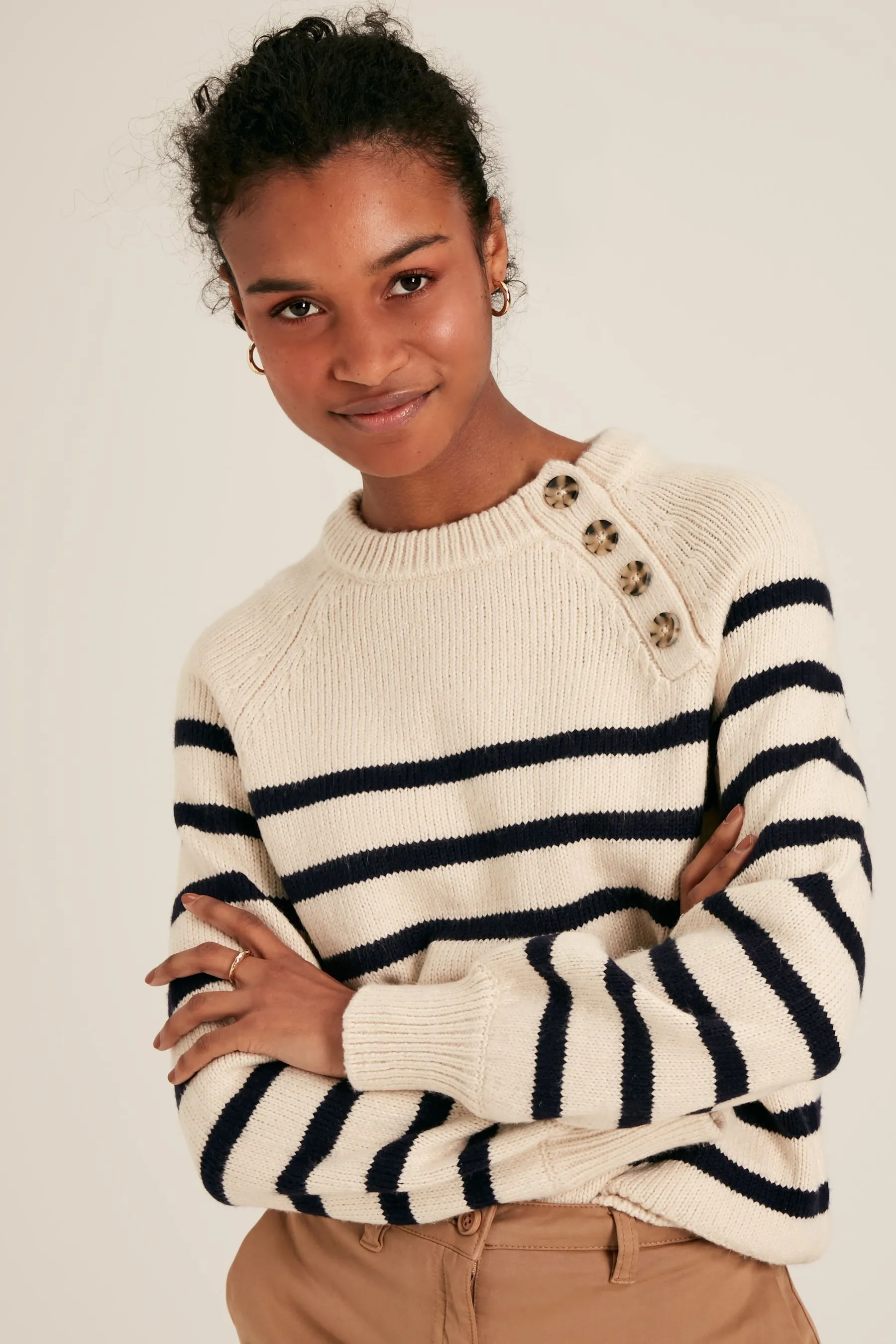 Joules Agnes - Maglia con bottoni sul collo