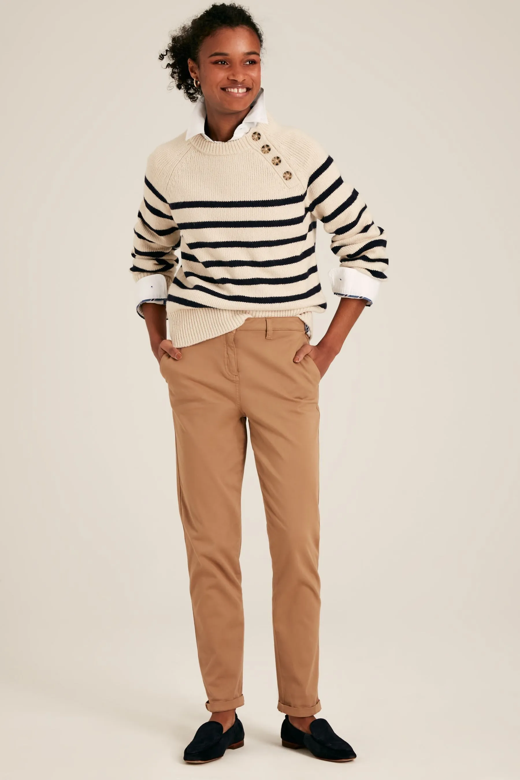 Joules Agnes - Maglia con bottoni sul collo