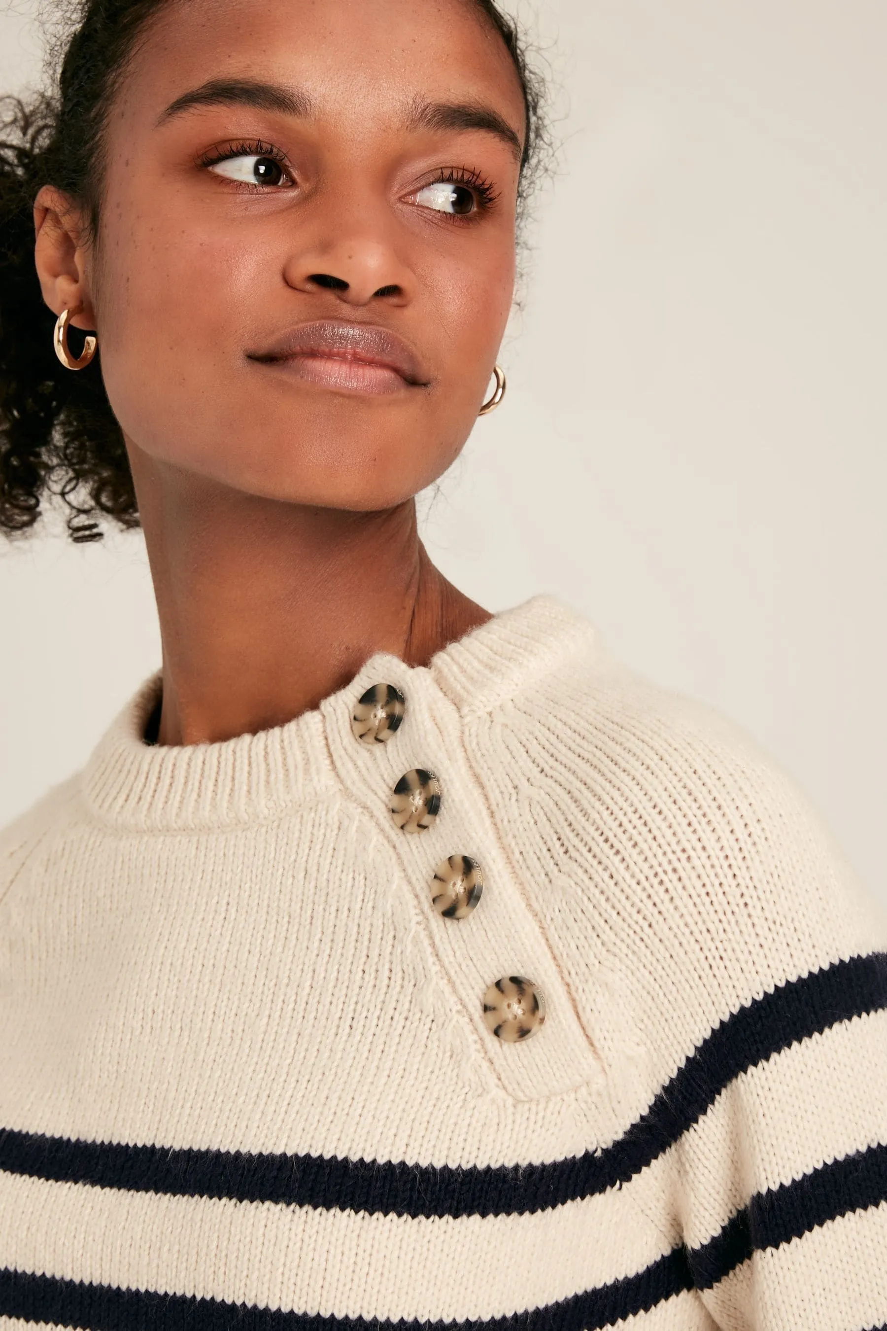 Joules Agnes - Maglia con bottoni sul collo