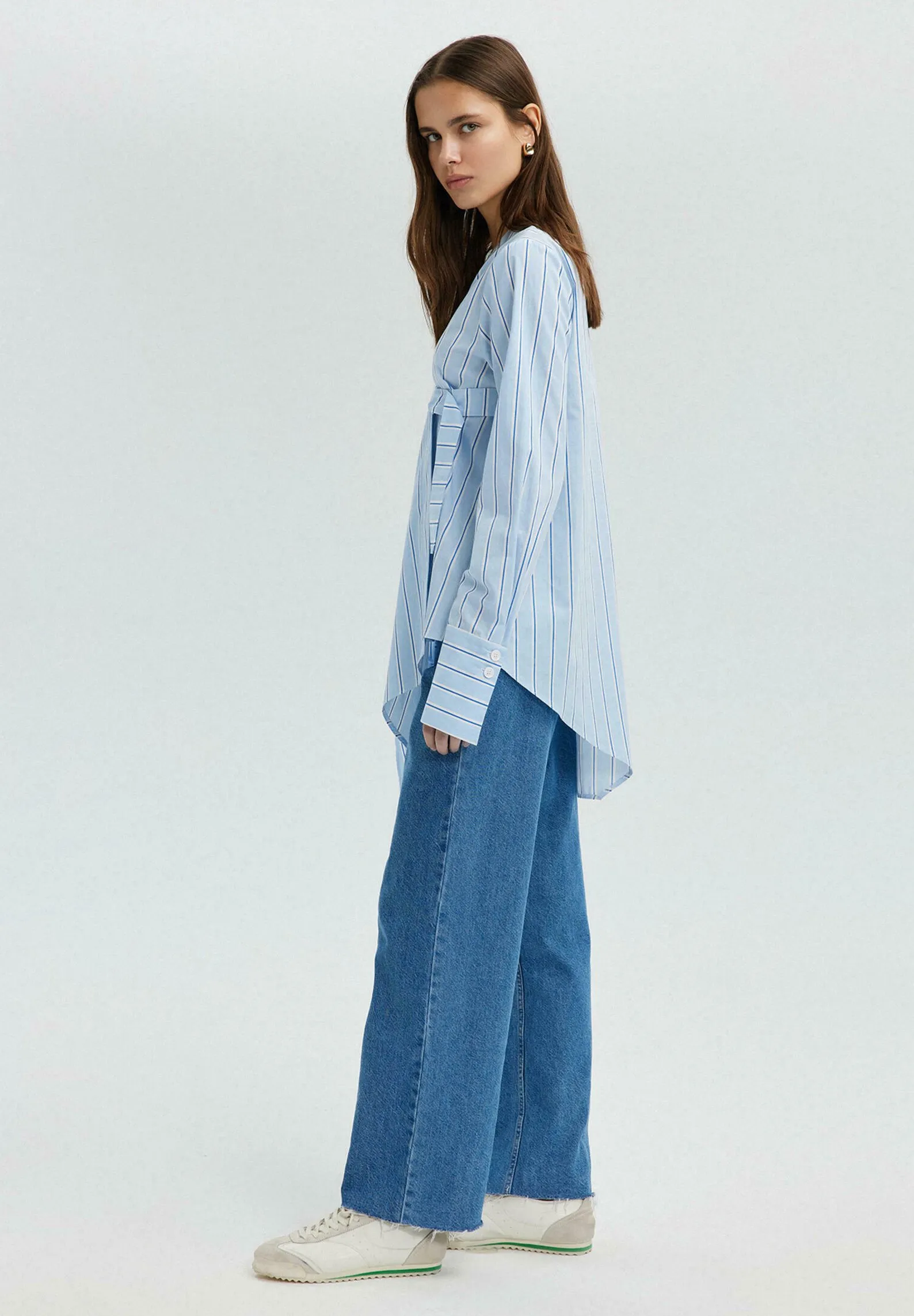 KIMONO ASYMMETRIC BINDING DETAIL - Cappotto corto