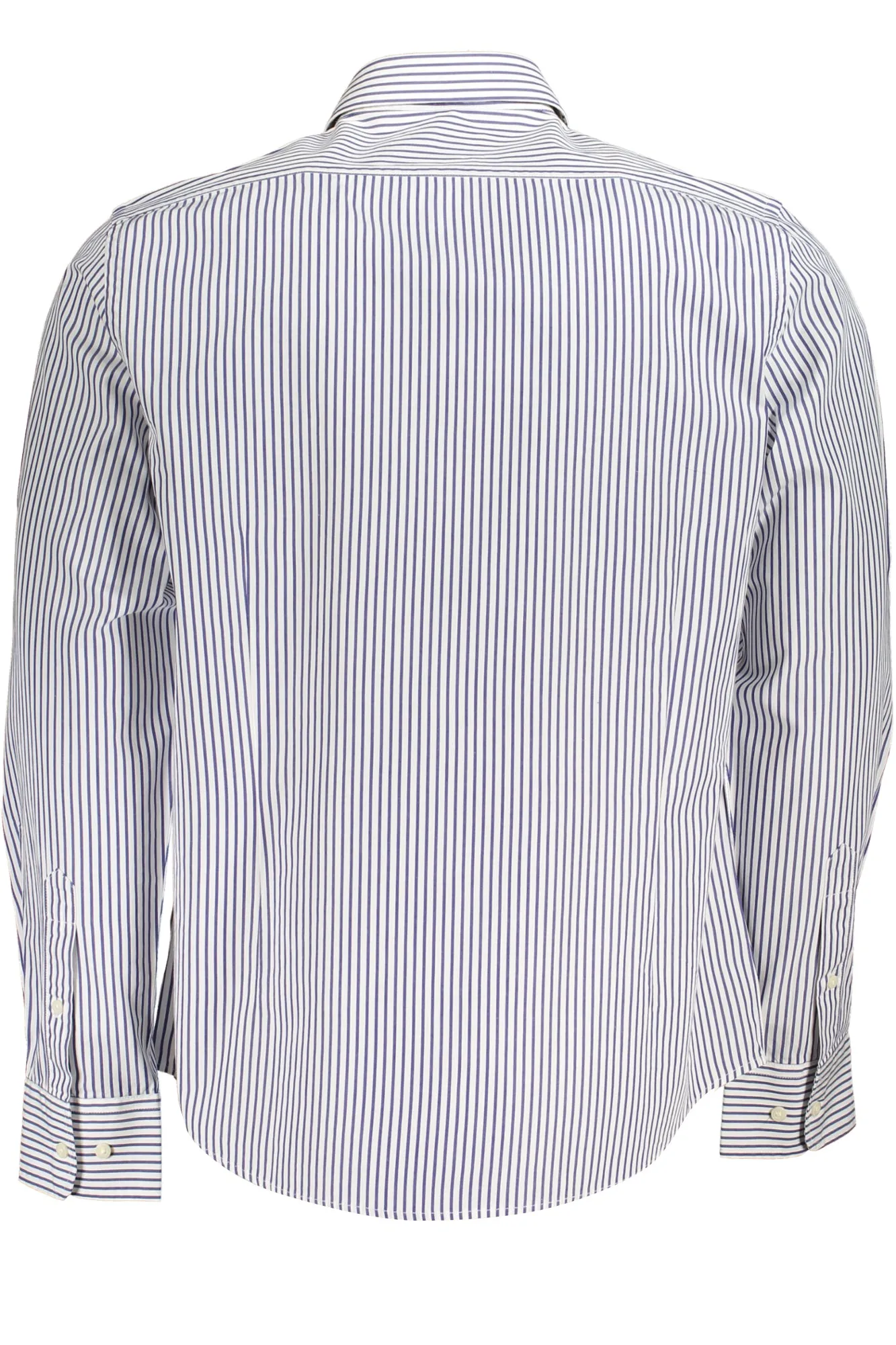 La Martina camicia maniche lunghe bianco rigato   