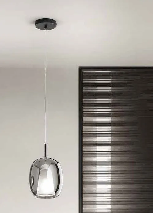 Lampadario Doppio Vetro Colorato Per Isola Cucina Moderna Thelma Ondaluce