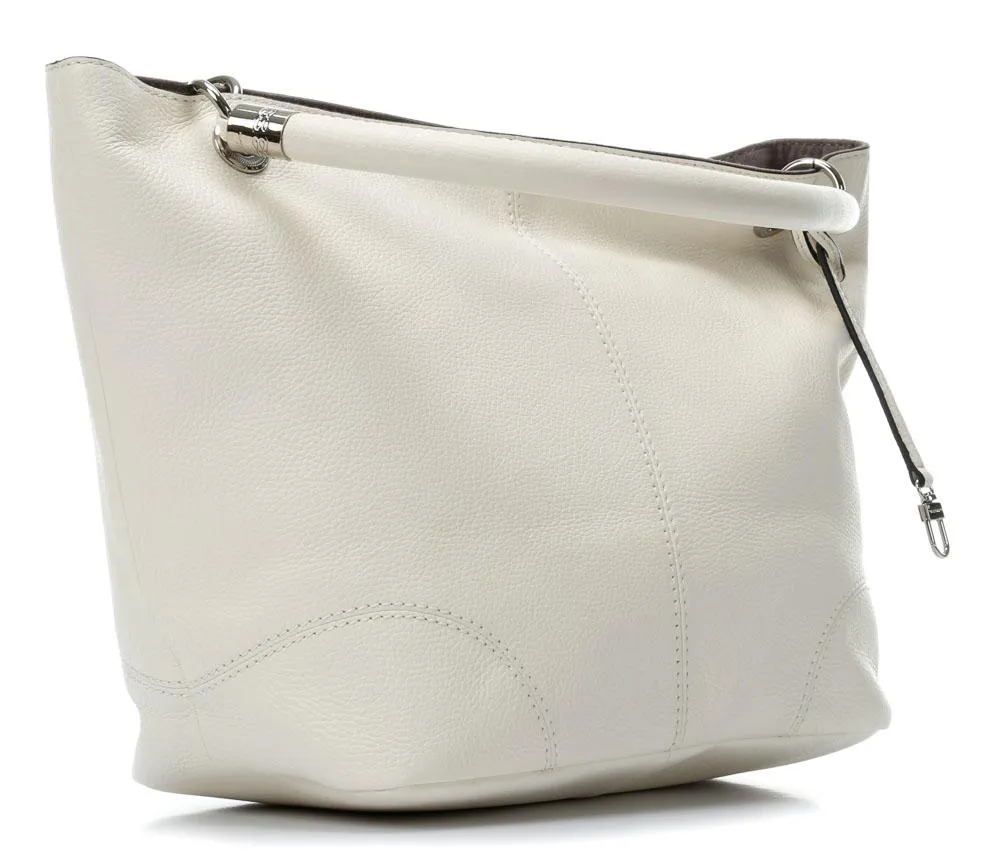  Lancel French Flair Borsa shopper pelle crema  