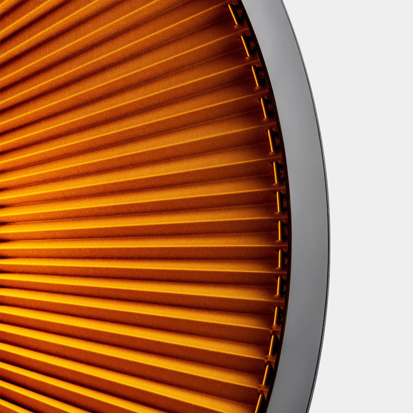 LEDS-C4 Lampada a sospensione a ombrello, nero-oro, acciaio, Ø 100 cm