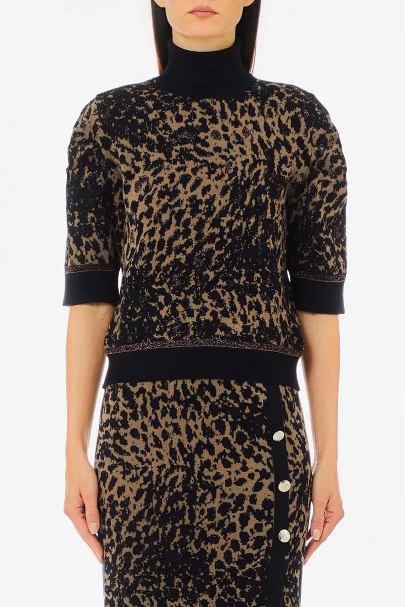 LIU JO MAGLIA COLLO ALTO CASUAL