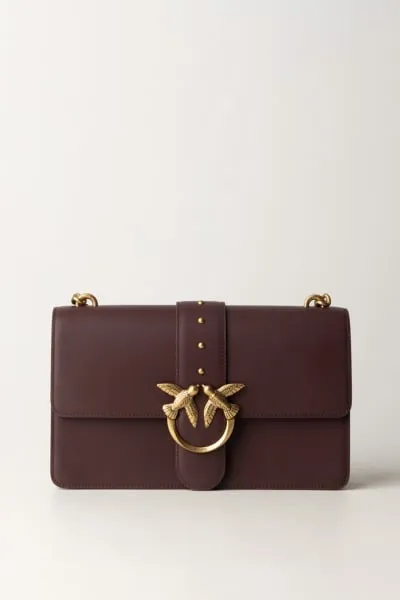 Love bag classic MARRONE CIOCCOLATO-ANTIQUE GOL