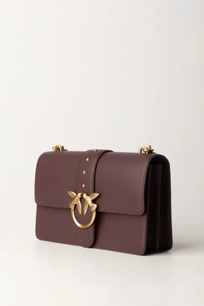 Love bag classic MARRONE CIOCCOLATO-ANTIQUE GOL