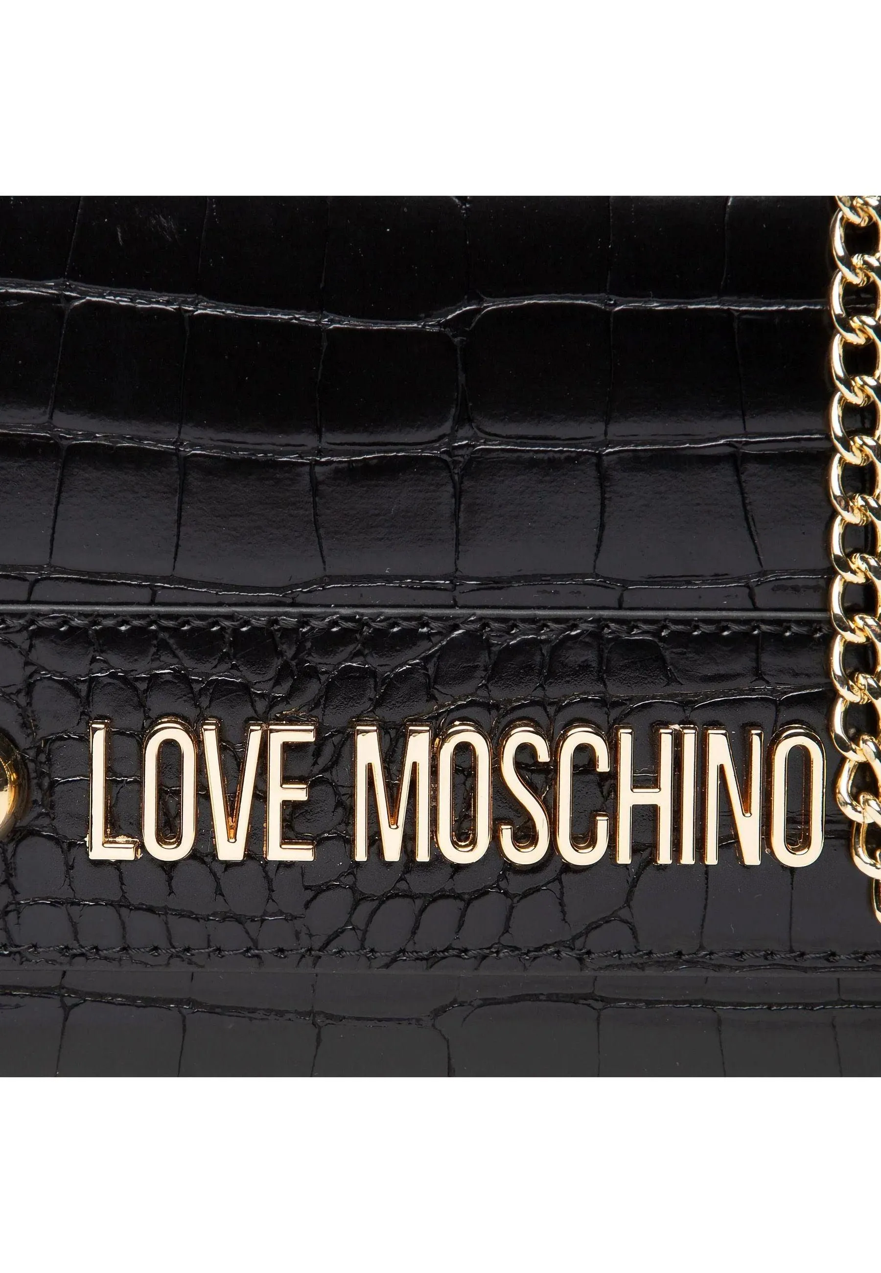 LOVE MOSCHINO Tracolla Crossbody Croco Nero JC4427PP0FKS0000