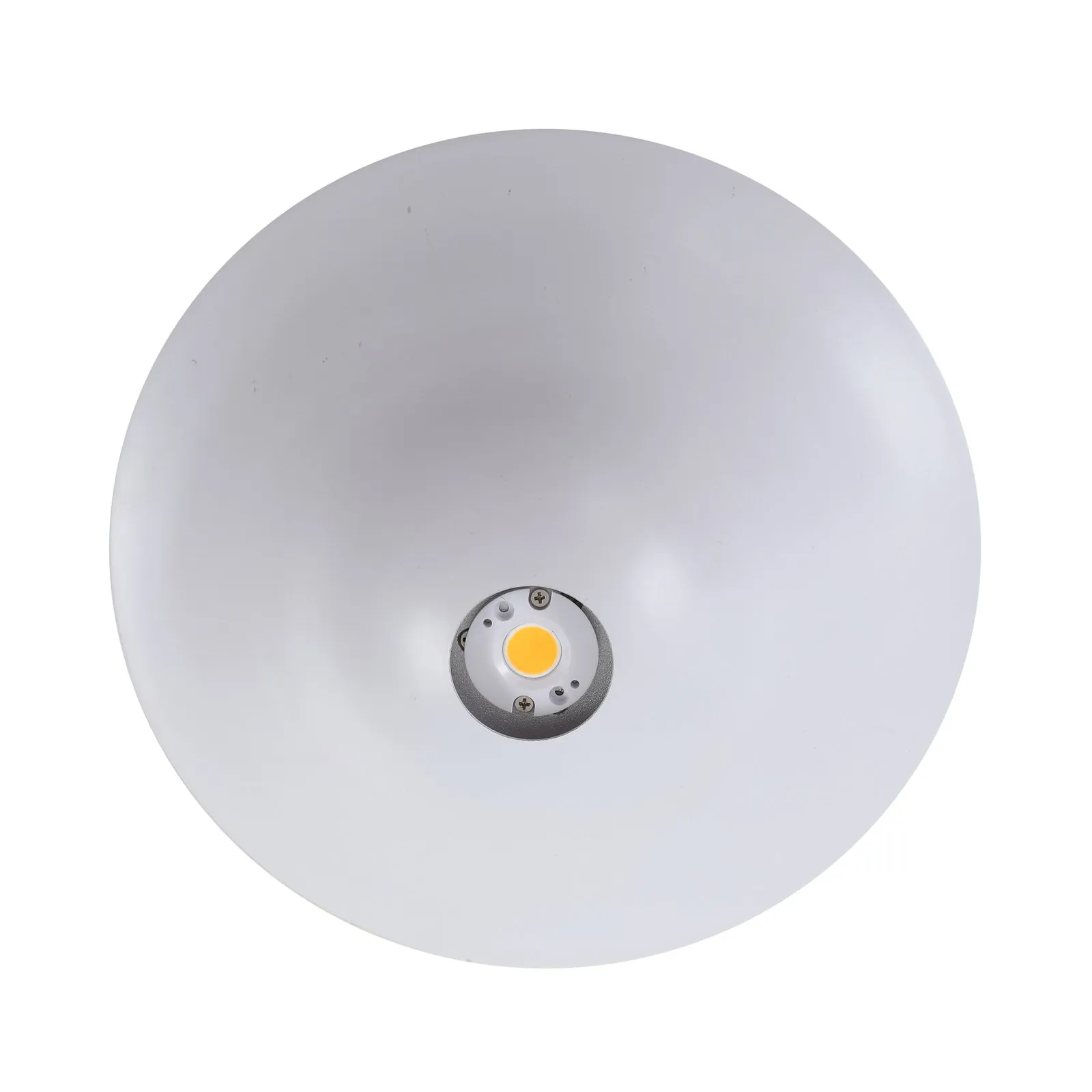 Lucande Plafoniera LED Orasa, vetro, bianco/chiaro, Ø 43 cm