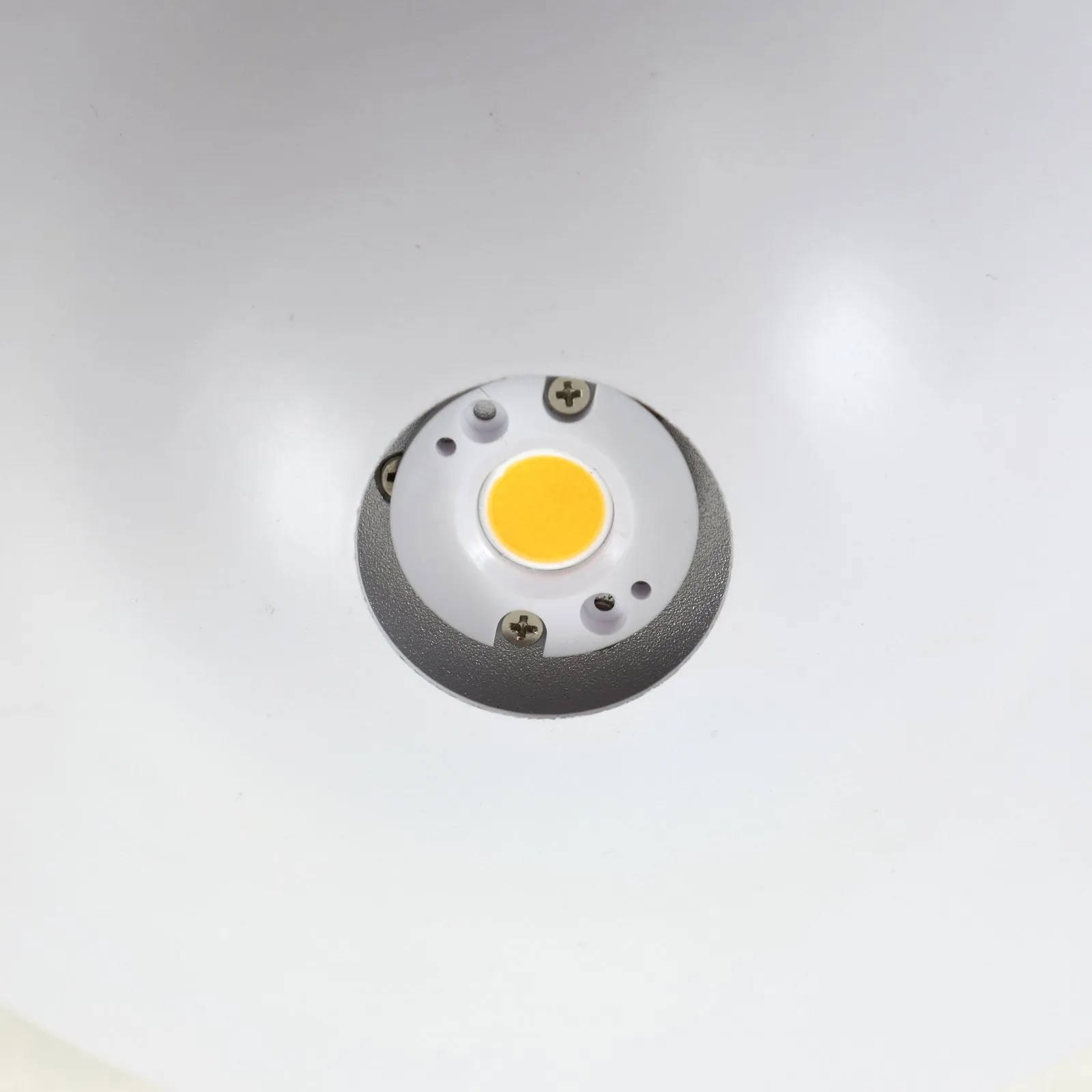 Lucande Plafoniera LED Orasa, vetro, bianco/chiaro, Ø 43 cm