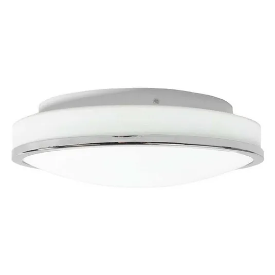 Lyss Rotondo LED Plafoniera IP44 Ø34 Cromato - Lindby | Acquista online