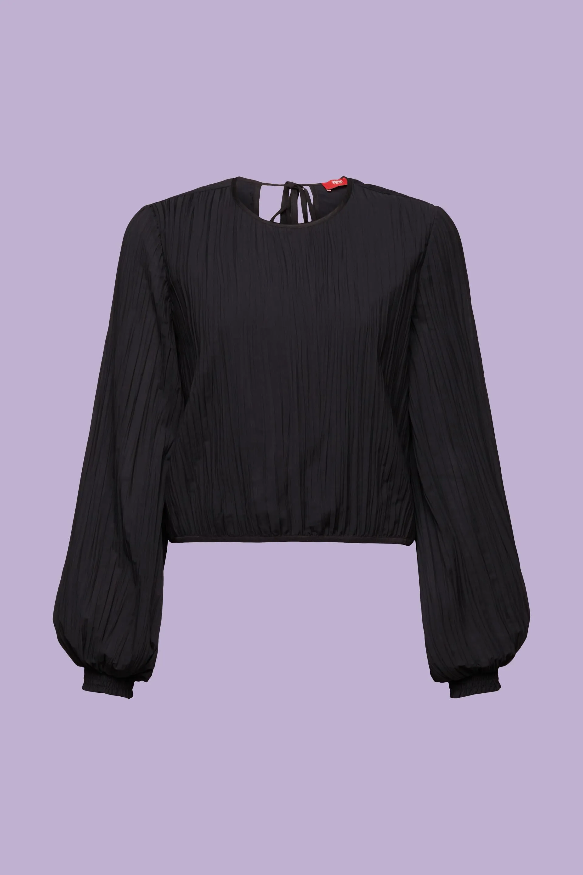 Maglia a maniche lunghe plissettata