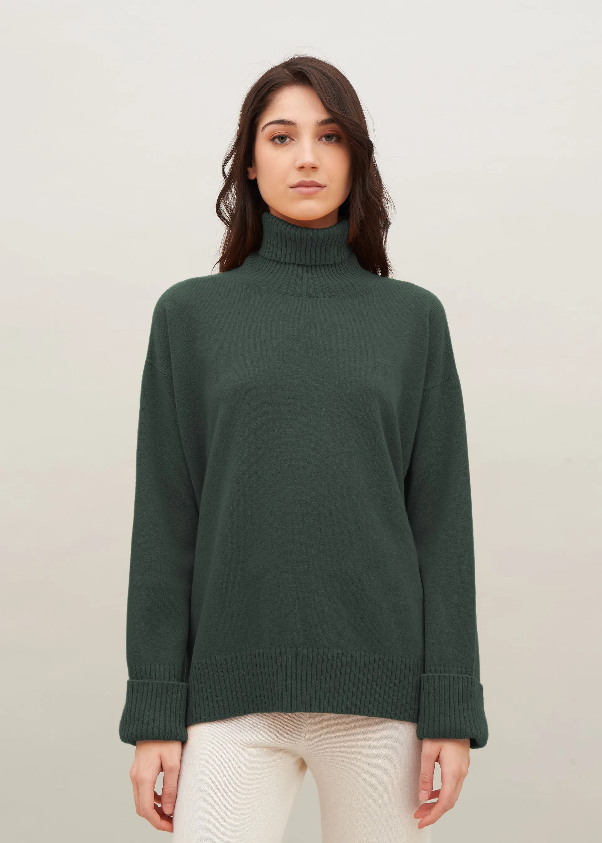 Maglia collo alto in cashmere