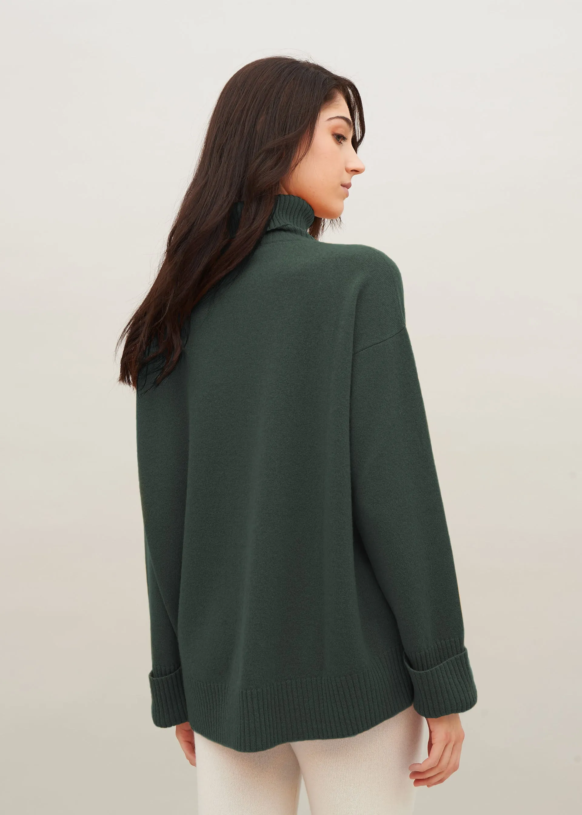 Maglia collo alto in cashmere