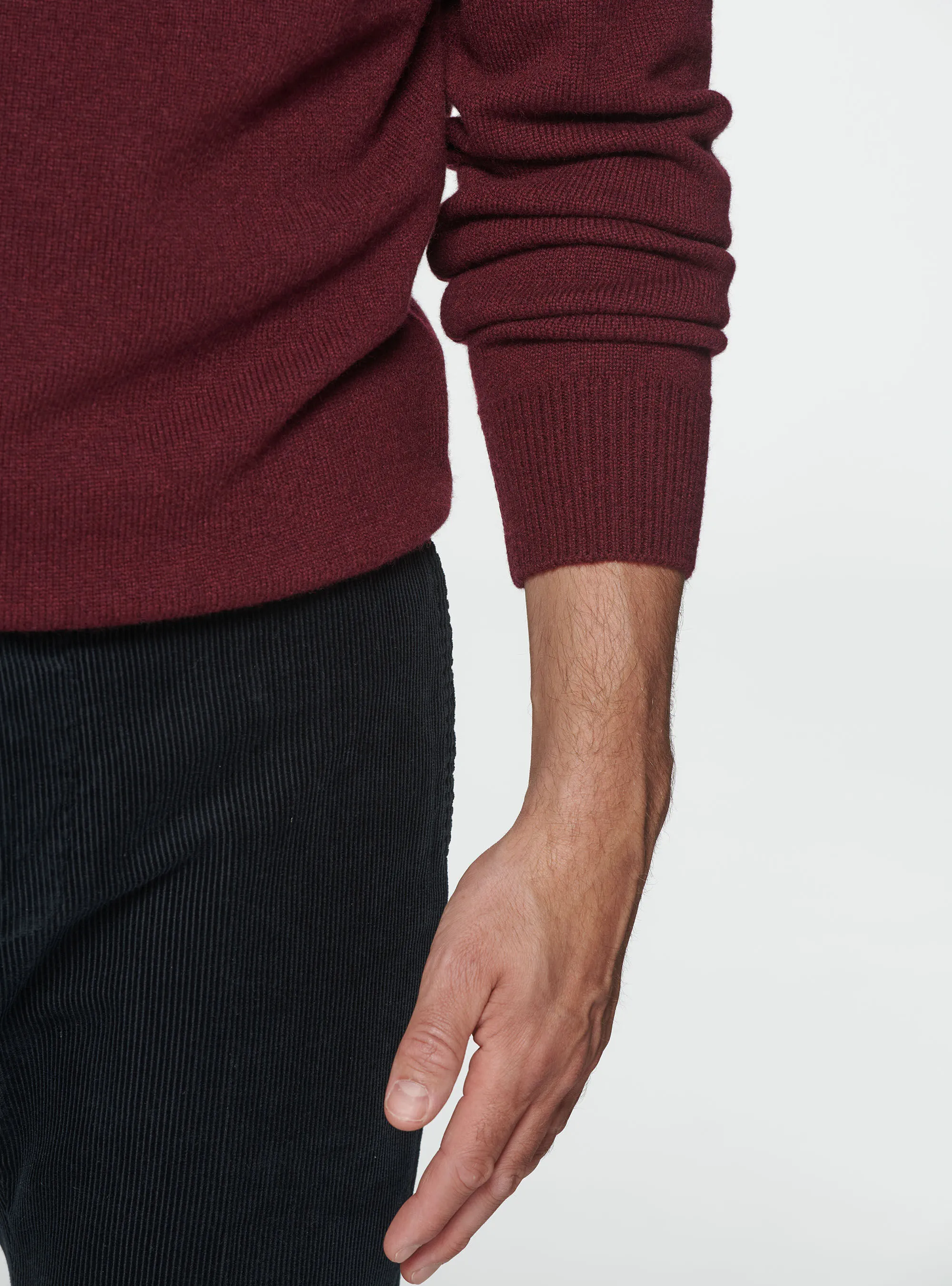 Maglia collo alto in lana merino