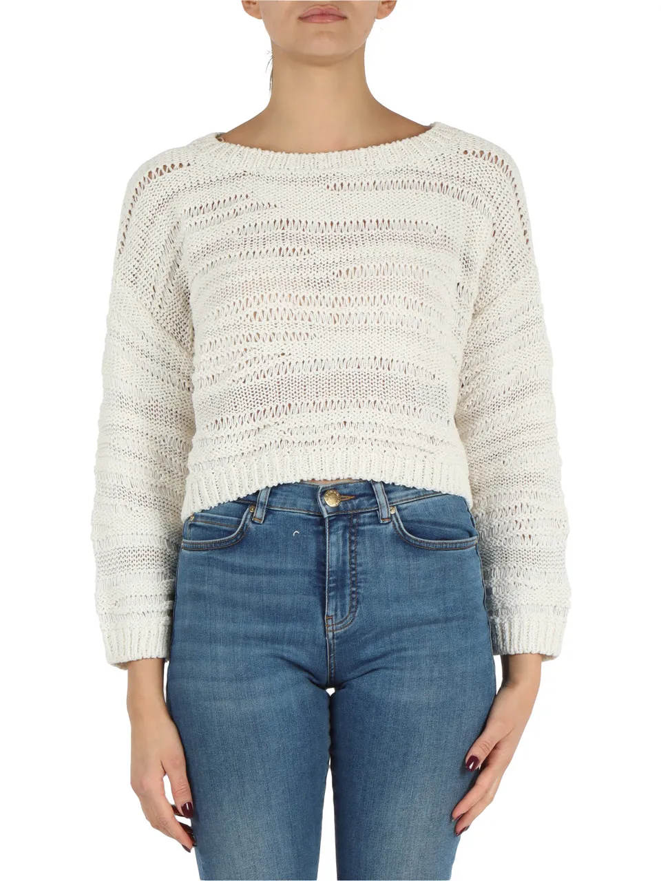 Maglia in misto cotone e viscosa GINESTRA