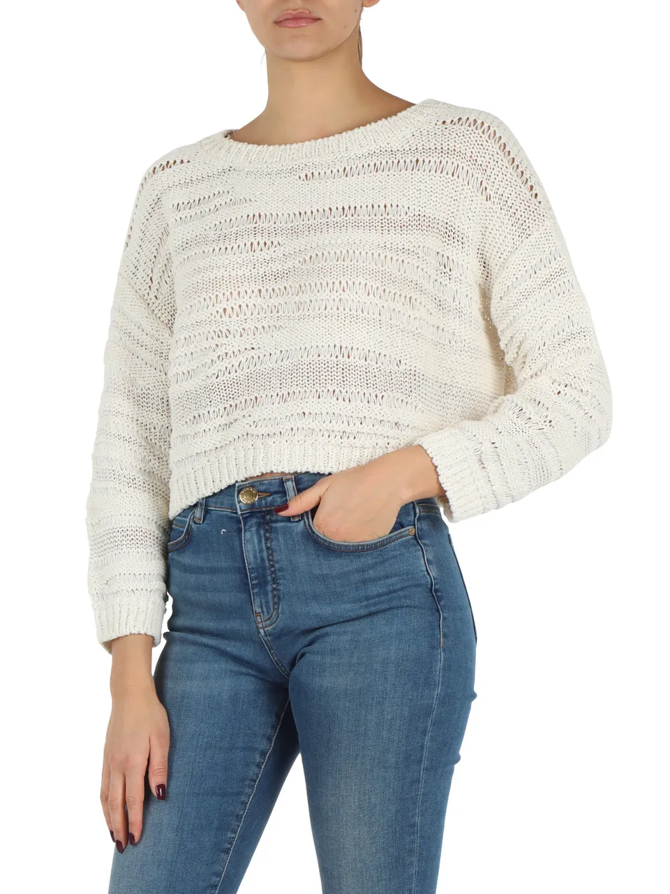 Maglia in misto cotone e viscosa GINESTRA