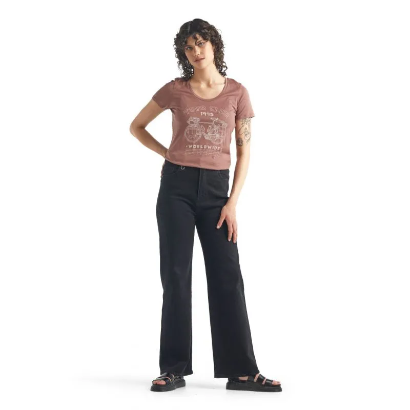 Maglietta Icebreaker Tech Lite Ss Scoop Tour Club 1995 (camoscio) da donna