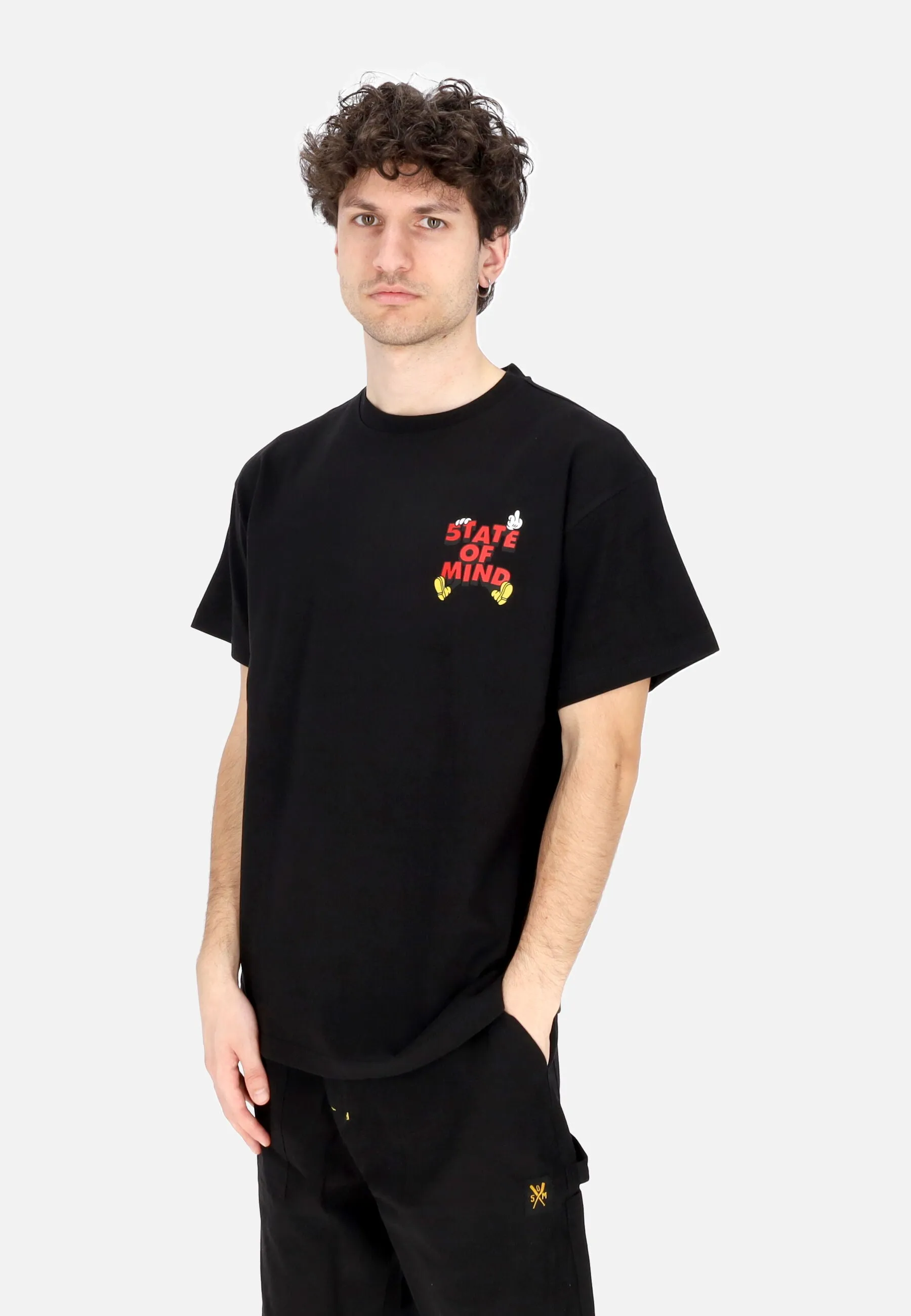 Maglietta Uomo Mickey 5tate Tee Black