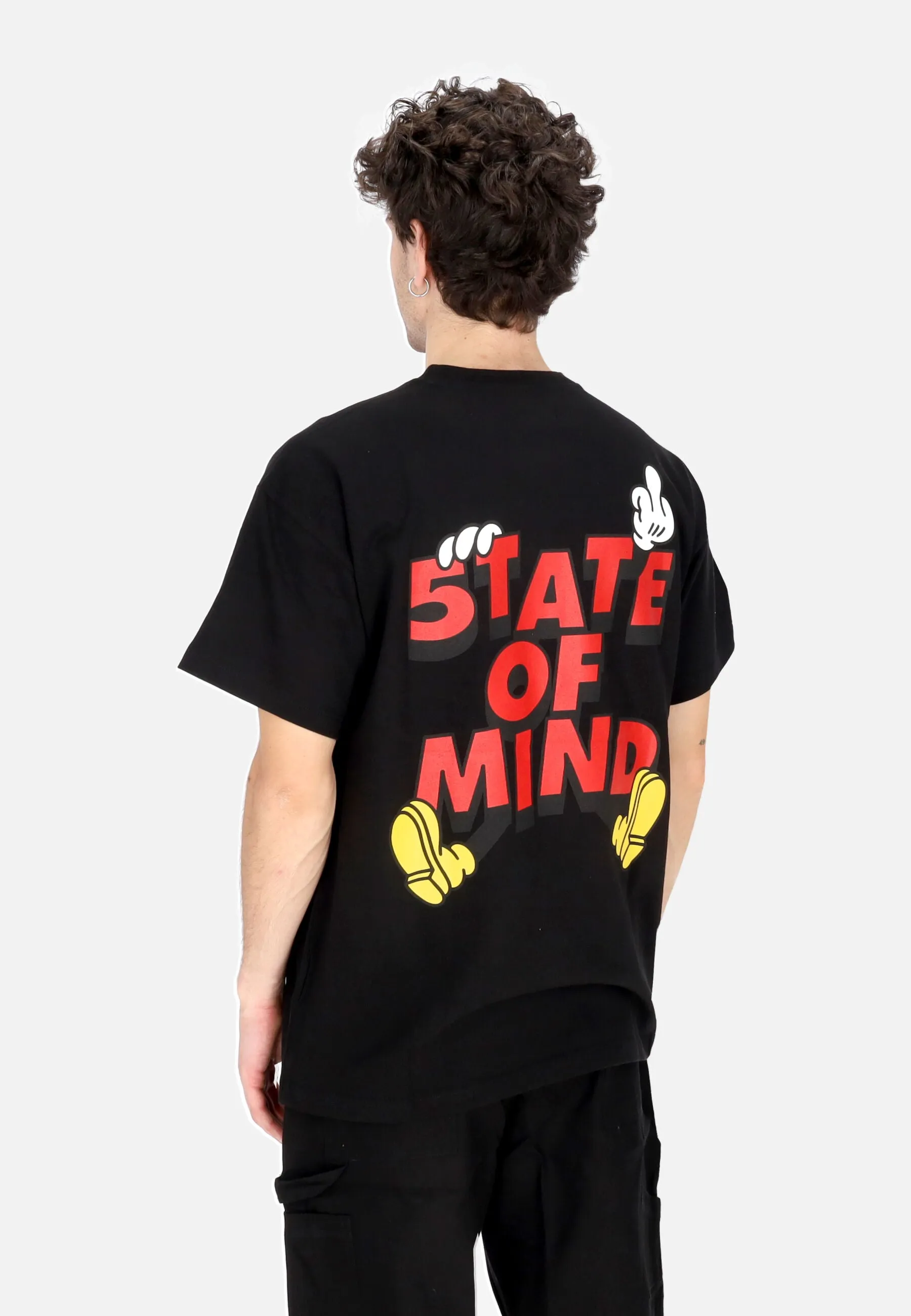 Maglietta Uomo Mickey 5tate Tee Black