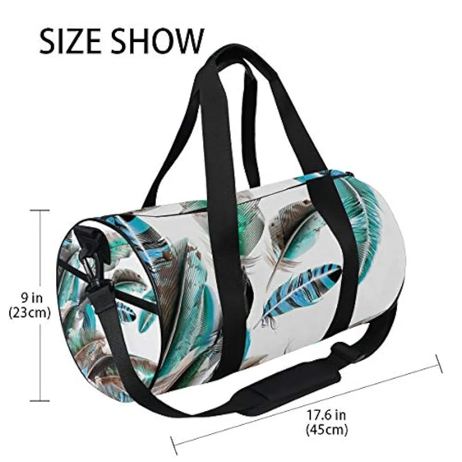MALPLENA Graceful Feather Drum palestra borsone donna borsa da viaggio 128515343