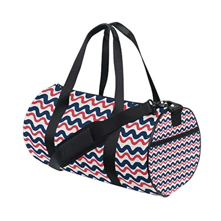 MALPLENA Squiggles Line Drum palestra borsone donna borsa da viaggio 230891916