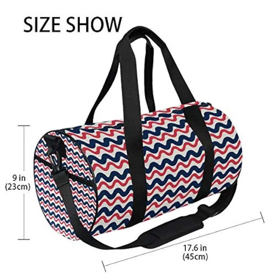 MALPLENA Squiggles Line Drum palestra borsone donna borsa da viaggio 230891916