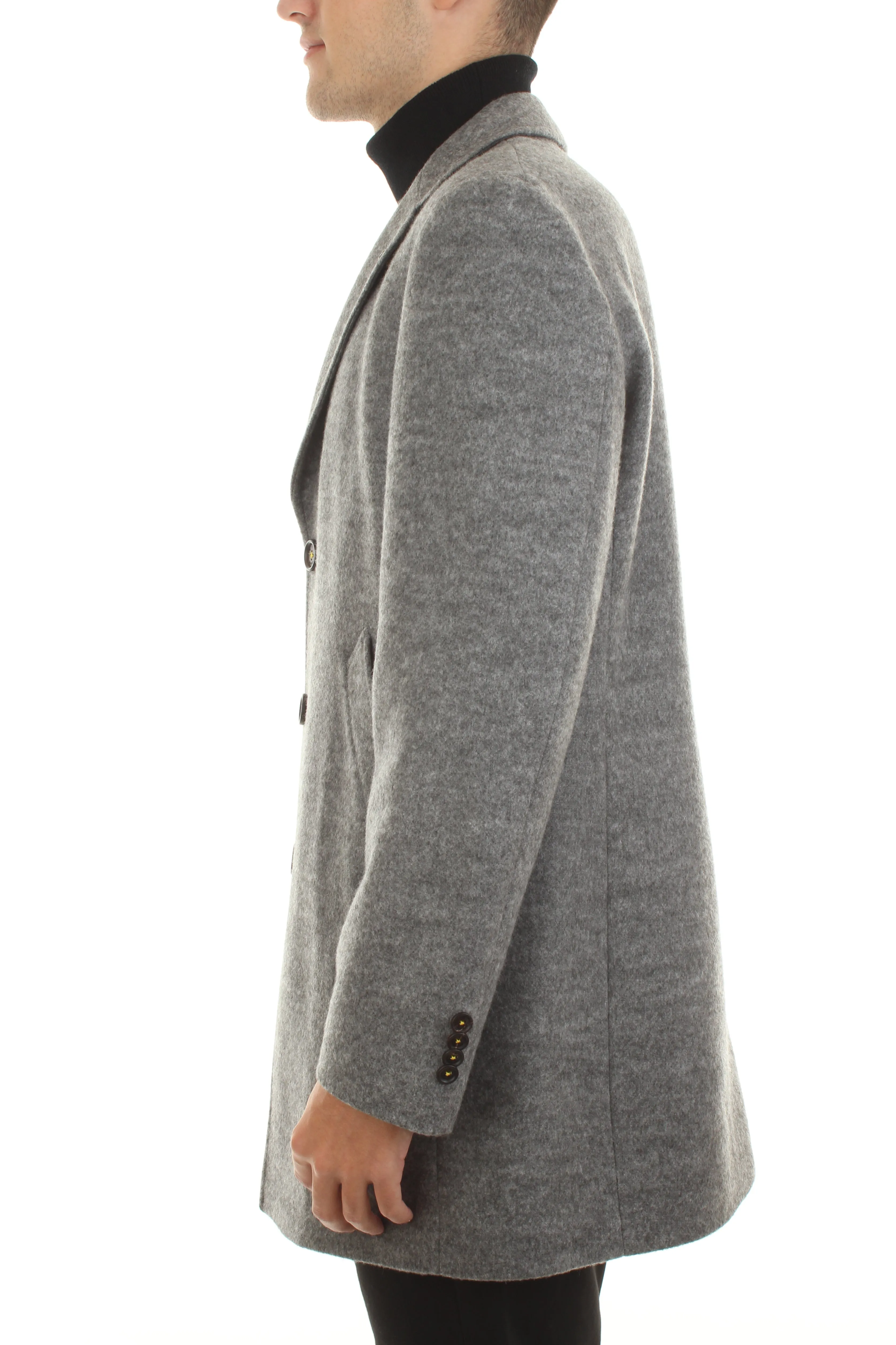 MANUEL RITZ Cappotto lungo in jersey misto lana Grigio