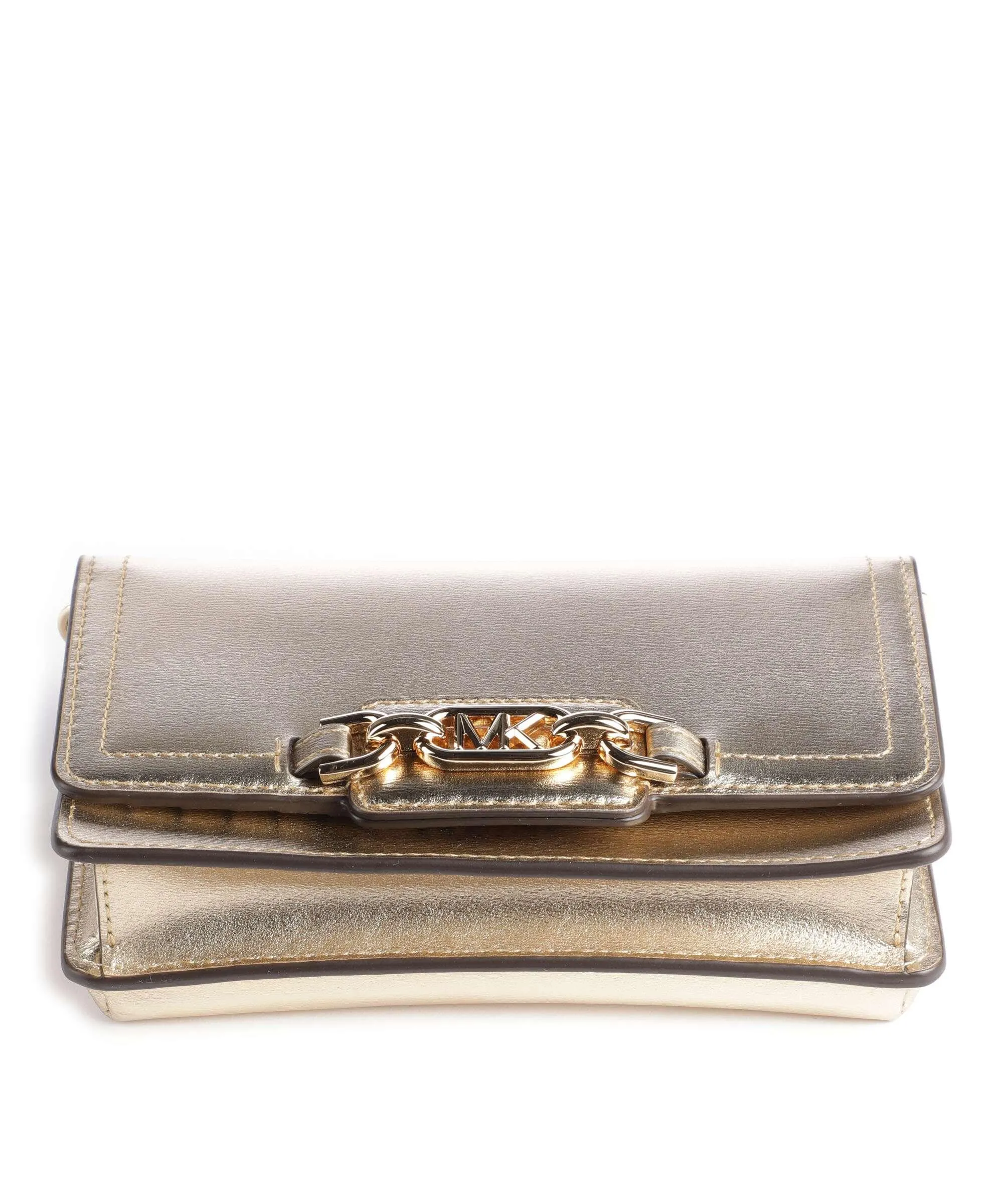  Michael Kors Heather Borsa a tracolla pelle a grana fine oro  