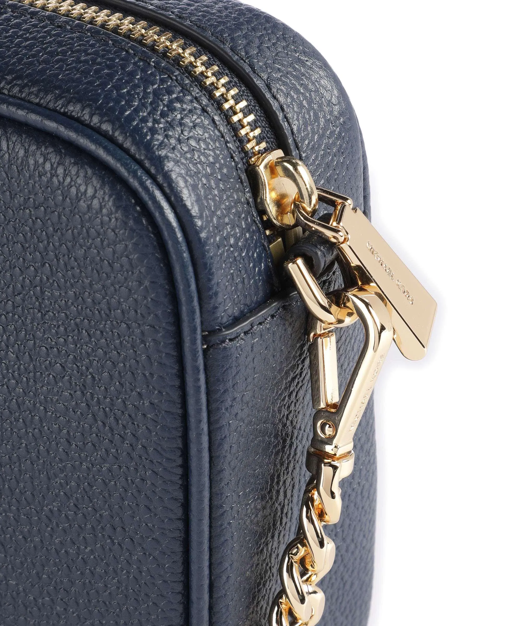  Michael Kors Jet Set Borsa a tracolla pelle di vacchetta grana navy  