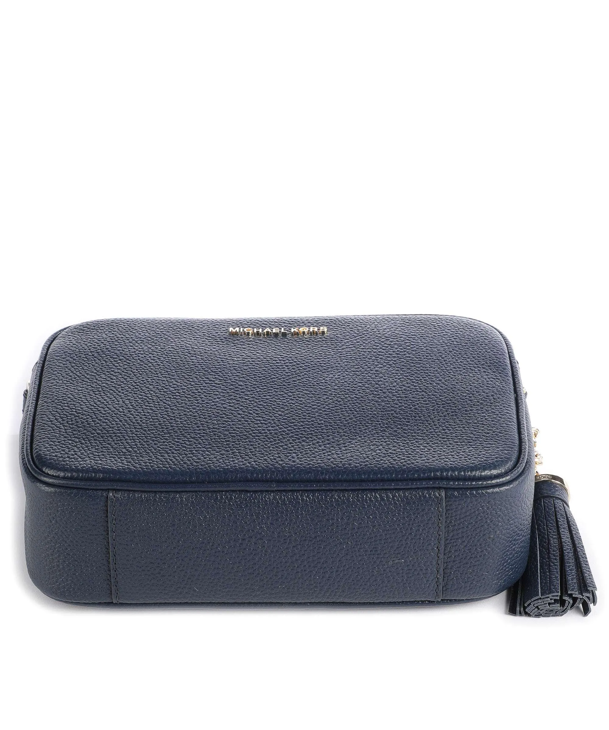  Michael Kors Jet Set Borsa a tracolla pelle di vacchetta grana navy  