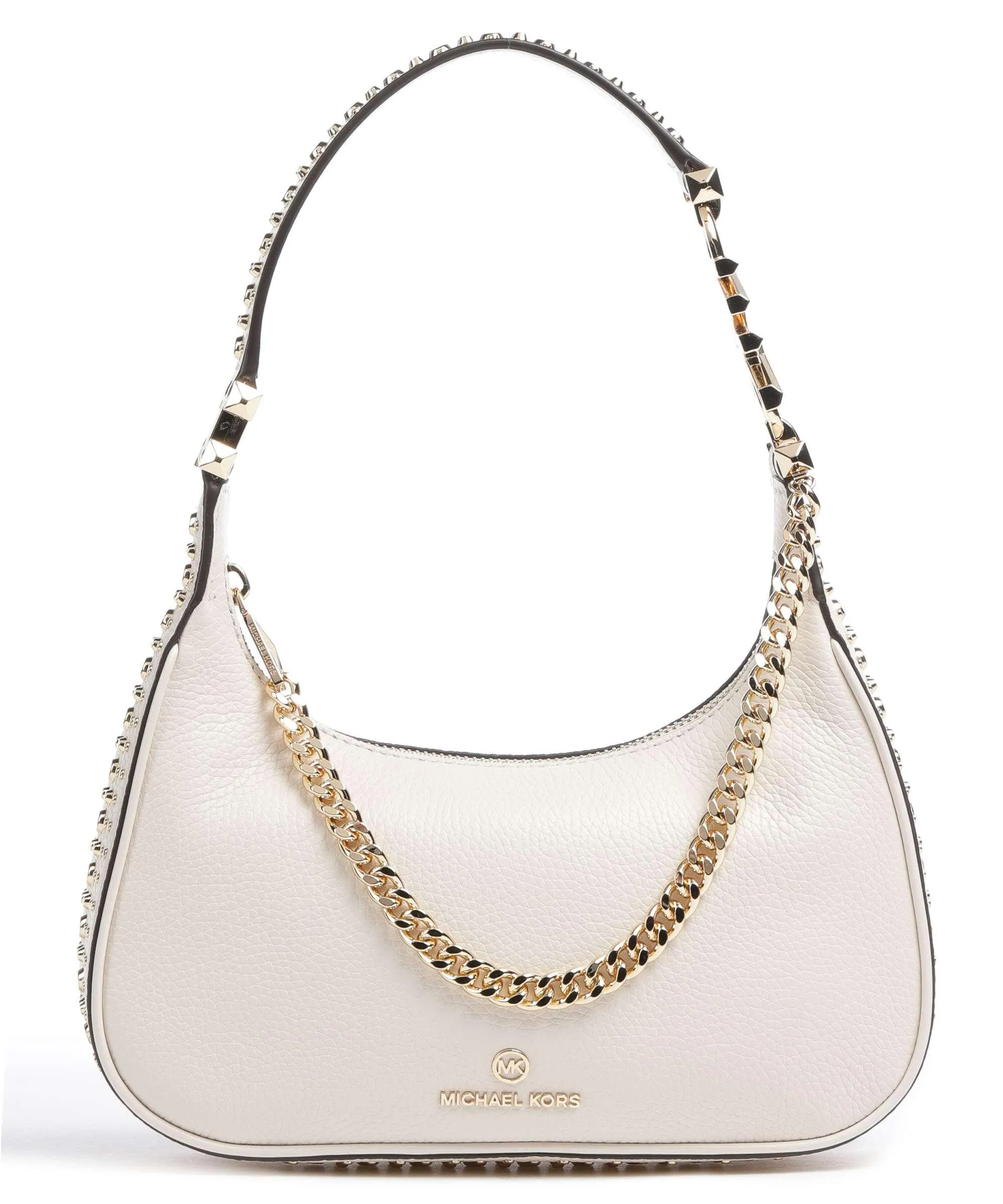  Michael Kors Piper Borsa a spalla pelle di vacchetta grana avorio  