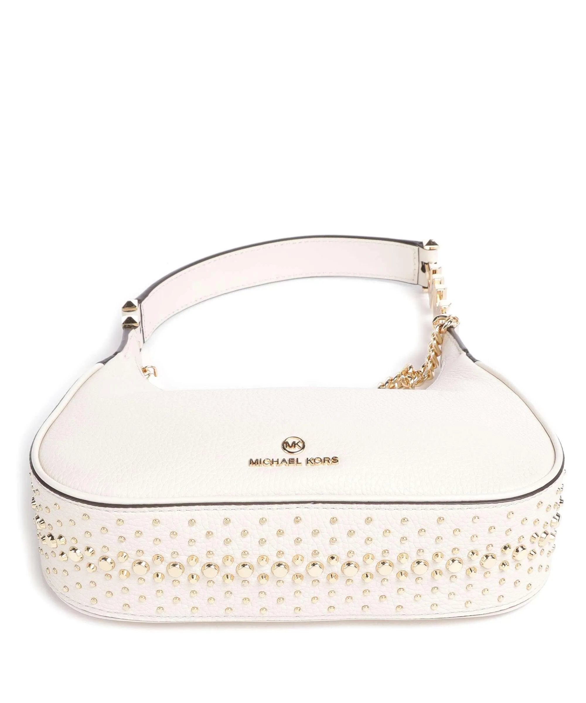  Michael Kors Piper Borsa a spalla pelle di vacchetta grana avorio  