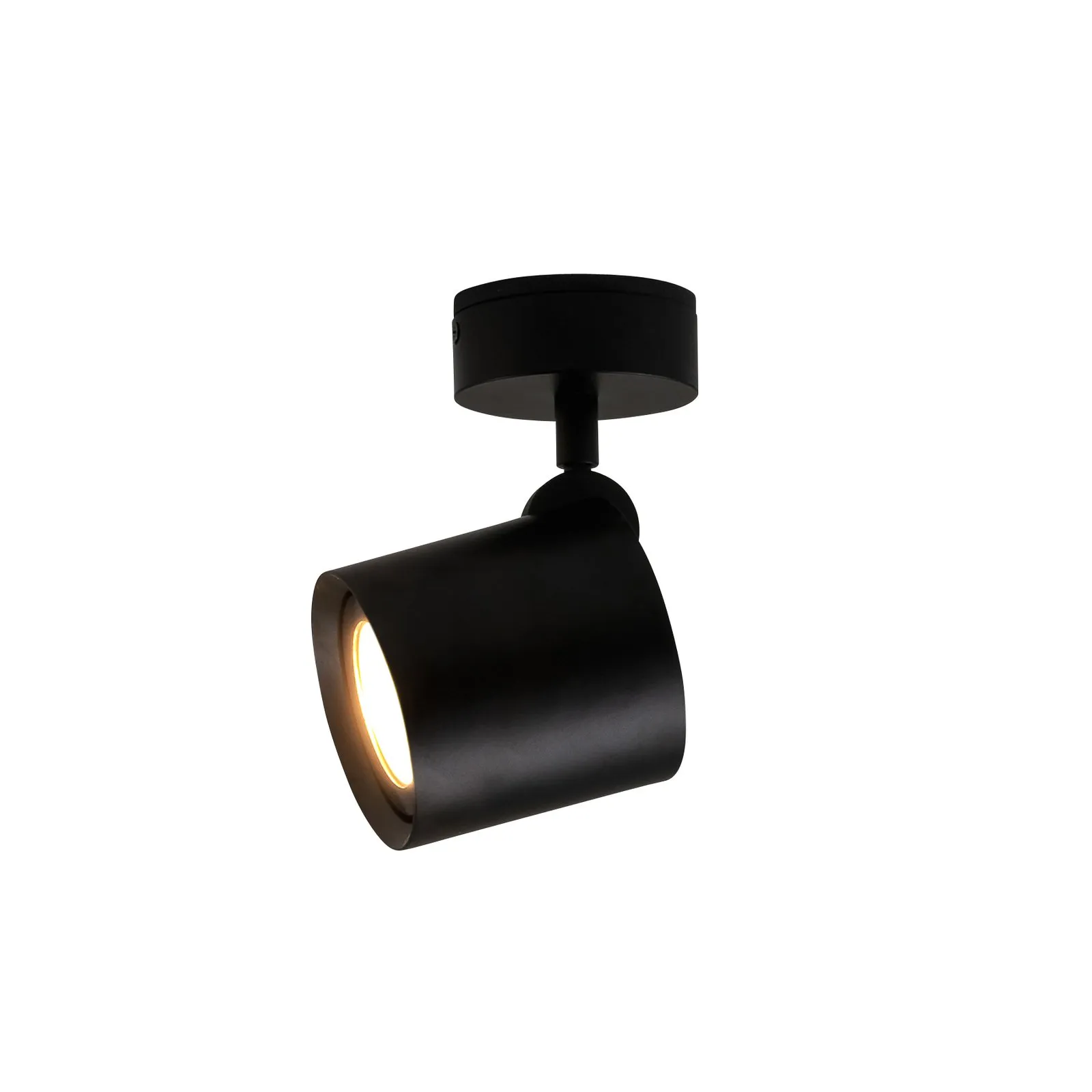 Milan Kronn plafoniera 1 luce altezza 16,6cm nero
