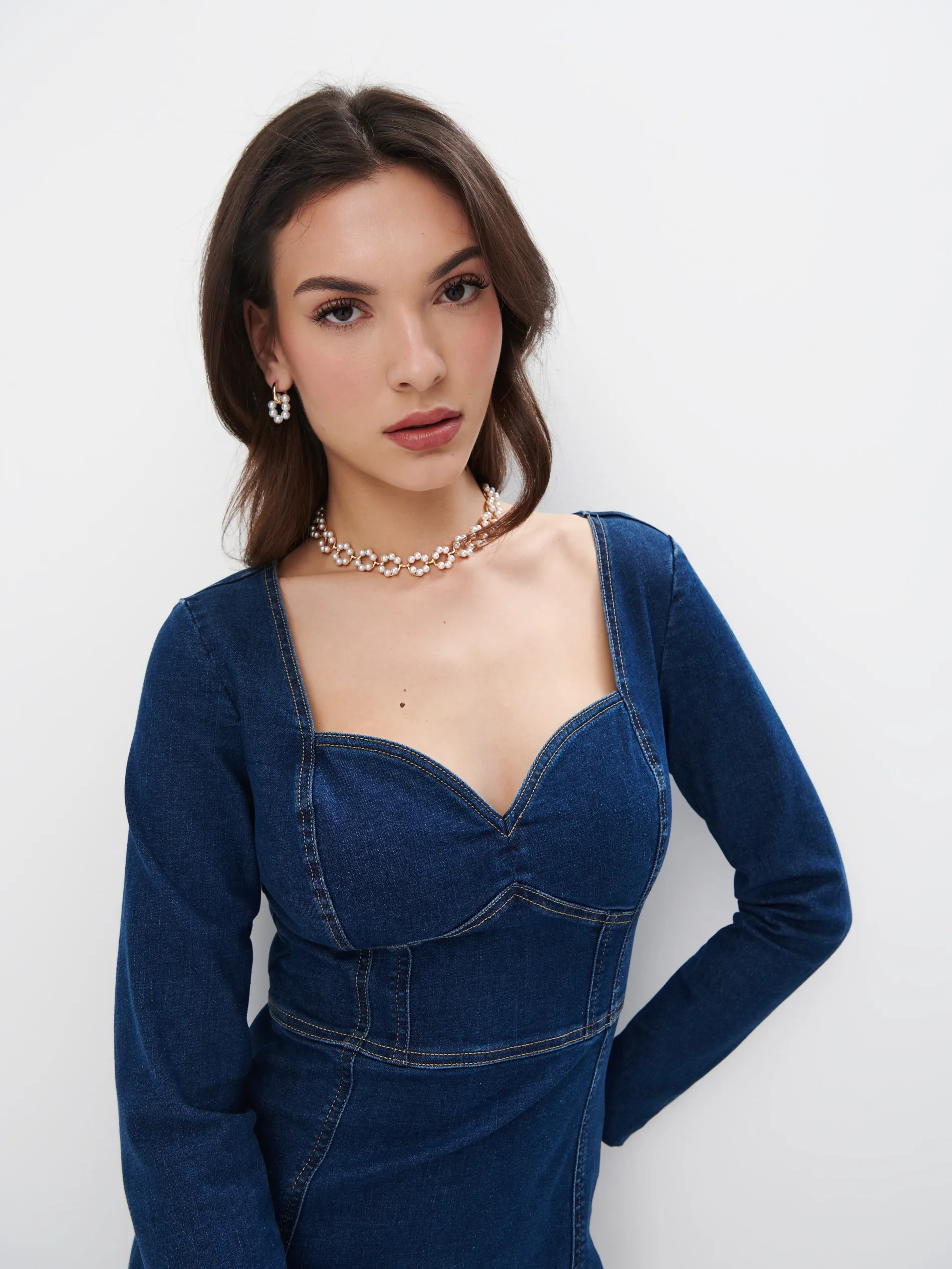 Mini abito in jeans