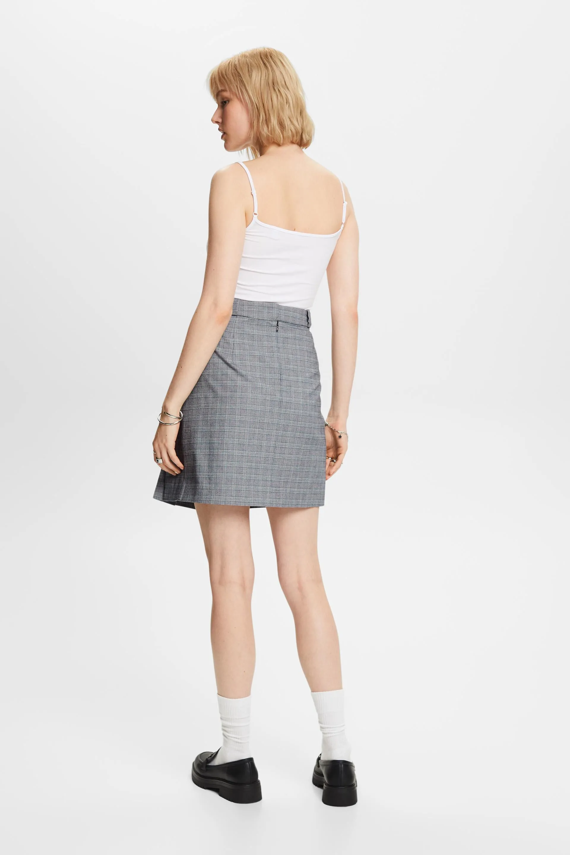 Mix & Match: minigonna plissettata e a quadri